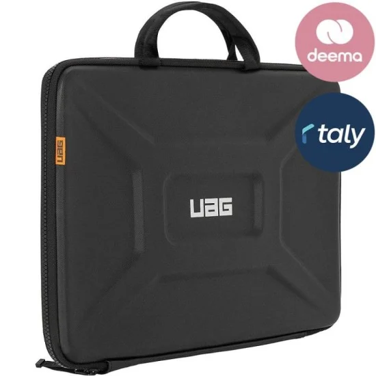 Lap Top Bag With Handle - Fits 15"/16" Computers U A G - Black